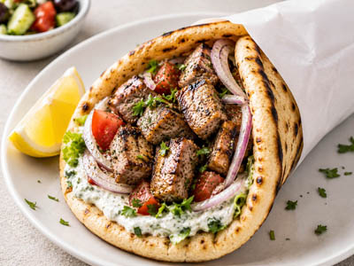 Pork Souvlaki Pita