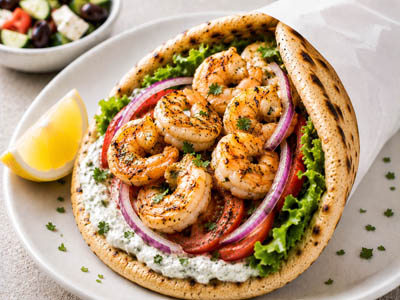 Shrimp Pita