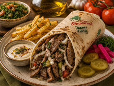 Beef Shawarma Wrap