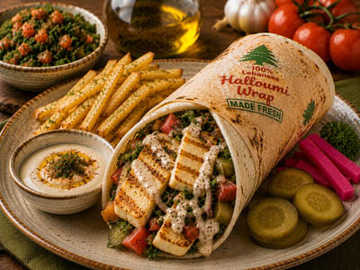 Halloumi Wrap