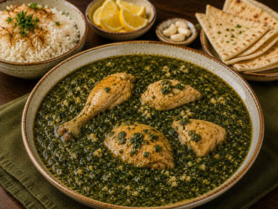 Molokhia with Chicken