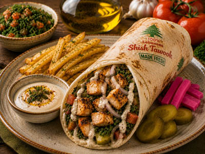 Shish Tawook Wrap